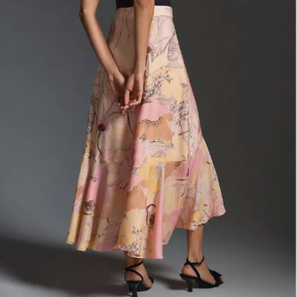 Brand New Maeve Ruffled Wrap Maxi Skirt - Picture 6 of 8